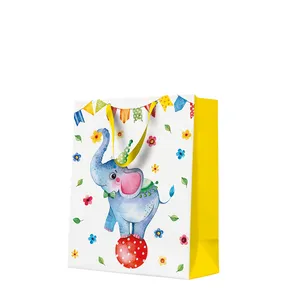 Geschenktasche groß - Circus Elephant 26,5x13x33,5 cm